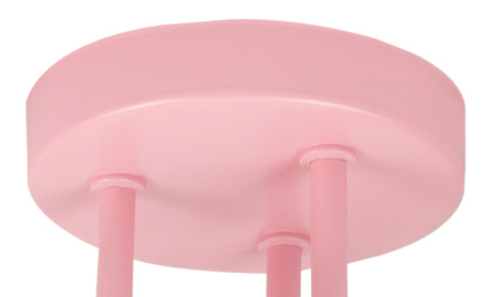 LAMPA SUFITOWA DO POKOJU DZIECIĘCEGO RÓŻOWA ŻYRANDOL E27 SERCA WISZĄCA LUMIMI R/3