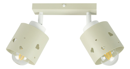 LAMPA SUFITOWA DLA DZIECI LUMIMI BEŻOWA SERCA LUMIMI LB/2
