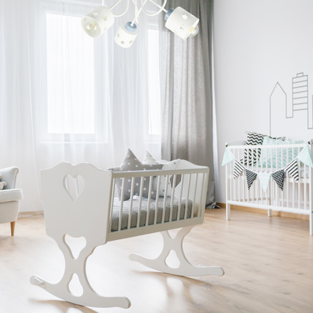 LAMPA SUFITOWA GWIAZDKI KOLOROWA DO POKOJU DZIECIĘGO ŻYRANDOL 3 LUNARI BBN/3