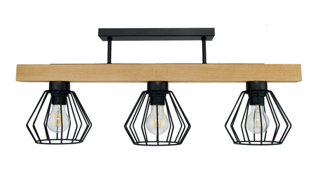 Lampa wisząca Moderno MADERA 3 DIAMOND WOOD