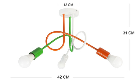 Lampa sufitowa MONDO multikolor Z3 MODERNO