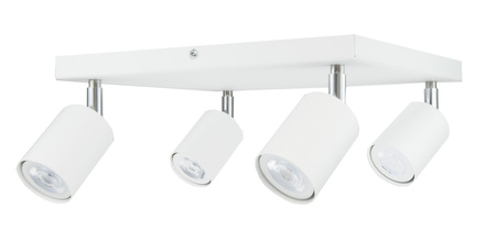 PLAFON SUFITOWY KWADRAT DUŻY 4 SPOT BIAŁY