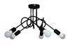 LAMPA SUFITOWA MONDO LOFT 1001/5 KOLOR CZARNY MODERNO