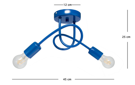 Żyrandol/kinkiet MONDO 2 GRANATOWA