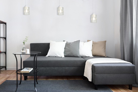 Lampa AURA Pająk Biała Sufitowa Wisząca Żyrandol 1 Szklany Klosz Bezbarwny