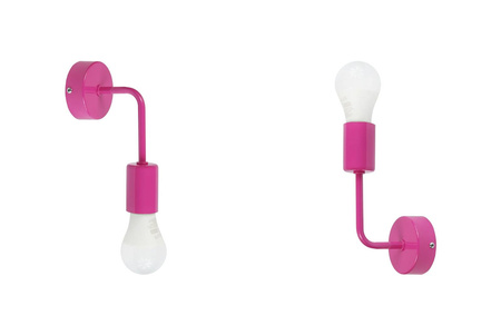 KINKIET VANESSA LOFT 1004/1 RÓŻOWY MODERNO