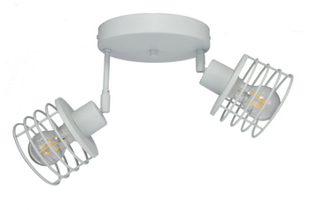 Lampa sufitowa plafon 2 poziomy LIZBONA 2P Szara