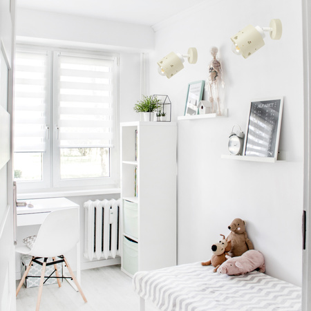 KINKIET DLA DZIECI LAMPA ŚCIENNA WISZĄCA PLAFON GWIAZDKI LED KIERUNKOWY LUNARI KB/1