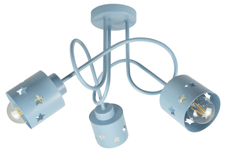 LAMPA SUFITOWA GWIAZDKI NIEBIESKA KOLOROWA DO POKOJU DZIECIĘGO LUNARI N/3