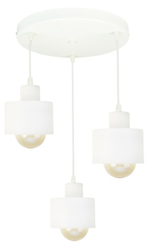 Plafon okrągły linka 3 NAIROBI BIAŁY