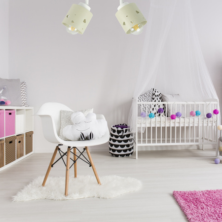 LAMPA SUFITOWA DLA DZIECI LUMIMI BEŻOWA SERCA LUMIMI LB/2