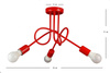 LAMPA SUFITOWA MONDO LOFT 1001/3 KOLOR CZERWONY MODERNO