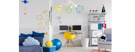 LAMPA SUFITOWA ZYG ZAK ŻYRANDOL PLAFON DLA DZIECI