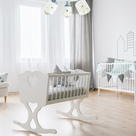 DZIECIĘCA LAMPA PLAFON BIAŁY NIEBIESKI RUCHOME PRZEGUBY DLA DZIECI LUNARI PBN/3
