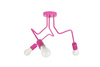 LAMPA SUFITOWA LUNA 1005/3 KOLOR RÓŻOWY MODERNO