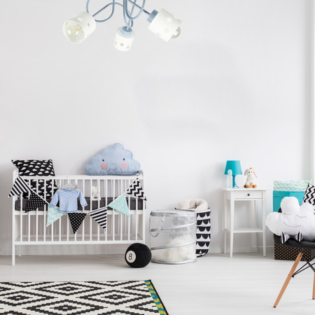 LAMPA SUFITOWA GWIAZDKI NIEBIESKI DO POKOJU DZIECIĘGO WISZĄCA LUNARI NB/3