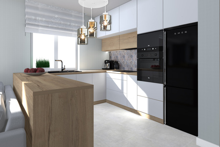 Plafon AURA Biały Szklany Grafitowy Klosz