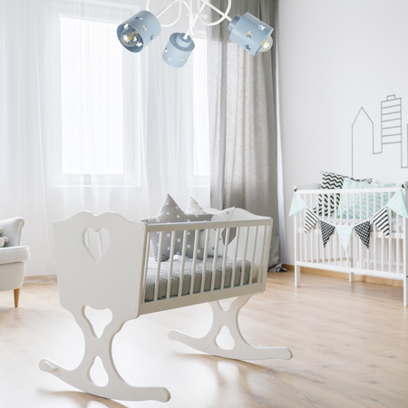 LAMPA SUFITOWA GWIAZDKI KOLOROWA DO POKOJU DZIECIĘGO ŻYRANDOL 3 WISZĄCA LUNARI BN/3