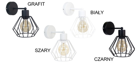 KINKIET ARTEMIDA LAMPA BRYLANT SZARA