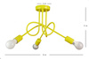 LAMPA SUFITOWA MONDO LOFT 1001/3 KOLOR ŻÓŁTY MODERNO