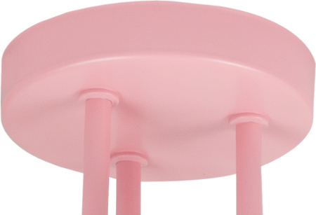 LAMPA SUFITOWA KOLOROWA DLA DZIECI RÓŻOWA ŻYRANDOL E27 SERCA WISZĄCA LUMIMI RB/3