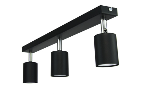 LISTWA SUFITOWA 3 SPOT PLAFON CZARNA