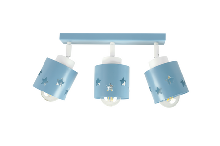 LAMPA SUFITOWA DZIECIĘCA NIEBIESKA WISZĄCA PLAFON GWIAZDKI RUCHOMY LUNARI LN/3