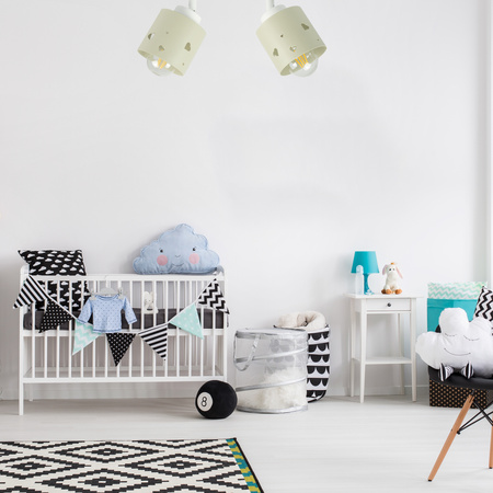 LAMPA SUFITOWA DLA DZIECI LUMIMI BEŻOWA SERCA LUMIMI LB/2