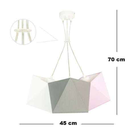 LAMPA DIAMENT ZWIS ŻYRANDOL ABAŻURY