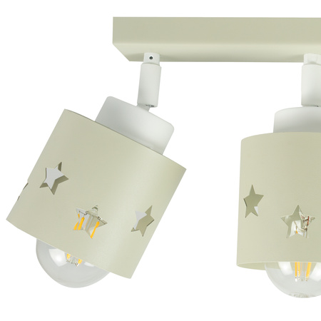 LAMPA DLA DZIECI SUFITOWA WISZĄCA PLAFON GWIAZDKI RUCHOMY BEŻ LUNARI LB/3