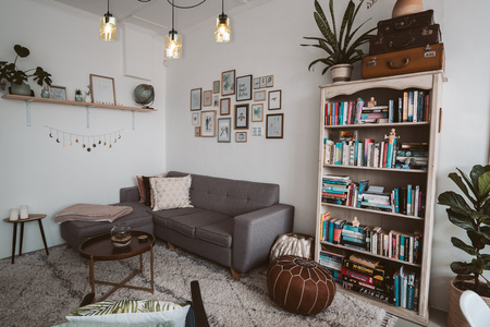 Lampa Sufitowa AURA Czarna Pająk 3 Szklany Klosz Miodowy