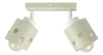 LAMPA BEŻOWA DLA DZIECI SUFITOWA WISZĄCA ŻYRANDOL PLAFON GWIAZDKI LUNARI LB/2