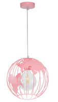 LAMPA WISZĄCA GLOBUS RÓŻ