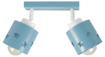 LAMPA SUFITOWA DLA DZIECI NIEBIESKA GWIAZDKI WISZĄCA KOSMOS PLAFON LUNARI LN/2