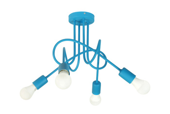 Lampa sufitowa MONDO 1001/4T Turkus struktura MODERNO