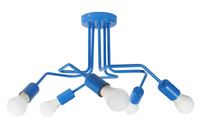LAMPA SUFITOWA VANESSA 1004/5 NIEBIESKI STRUKTURA MODERNO