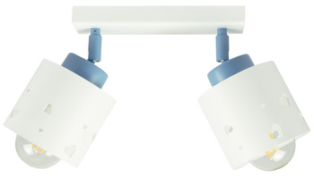 LAMPA SUFITOWA DLA DZIECI LUMIMI SERCA BIAŁO NIEBIESKA LUMIMII LBN/2