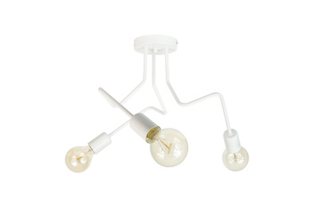 LAMPA SUFITOWA LUNA 1005/3 KOLOR BIAŁY MODERNO