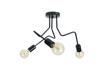LAMPA SUFITOWA LUNA 1005/3 KOLOR CZARNY MODERNO