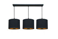 LAMPA MIRROR LINE 3 BLACK