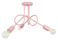 Lampa sufitowa dziecięca MONDO RÓŻ PASTEL