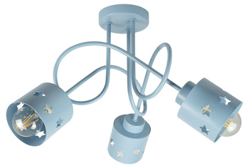 LAMPA SUFITOWA GWIAZDKI NIEBIESKA KOLOROWA DO POKOJU DZIECIĘGO LUNARI N/3