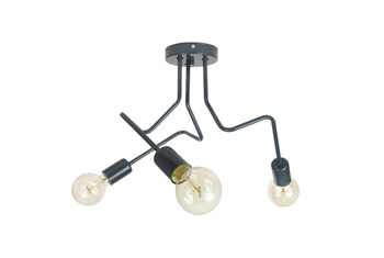 LAMPA SUFITOWA LUNA 1005/3 KOLOR GRAFIT MODERNO