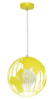 LAMPA WISZĄCA GLOBUS ŻÓŁTA