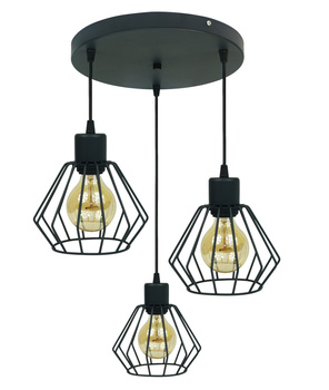 LAMPA SUFITOWA WISZĄCA PLAFON OKRĄGŁY GRAFIT MODERNO