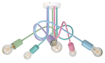 LAMPA SUFITOWA DZIECIĘCA MONDO PASTEL 1001/5MP1