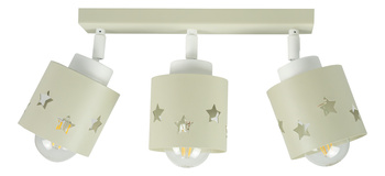 LAMPA DLA DZIECI SUFITOWA WISZĄCA PLAFON GWIAZDKI  RUCHOMY BEŻ LUNARI LB/3