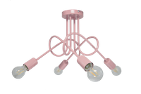 LAMPA SUFITOWA DZIECIĘCA MONDO 4 RÓŻOWY PASTEL