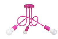 LAMPA SUFITOWA MONDO LOFT 1001/3 KOLOR RÓŻOWY MODERNO