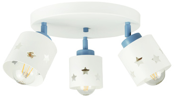 DZIECIĘCA LAMPA PLAFON BIAŁY NIEBIESKI RUCHOME PRZEGUBY DLA DZIECI LUNARI PBN/3